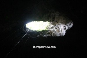 Light entering this cave