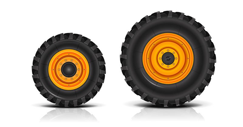 how much does a tractor tire weigh