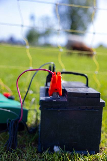best solar electric fence battery