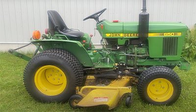 what horsepower is a 650 john deere tractor