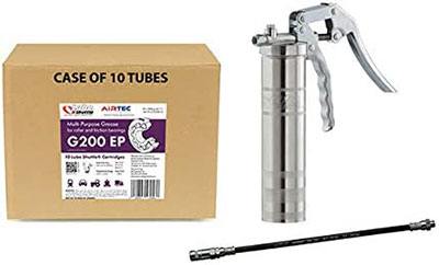 lube-shuttle pistol grip grease gun