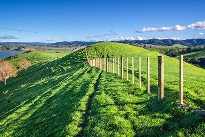 distance between posts for wire fence